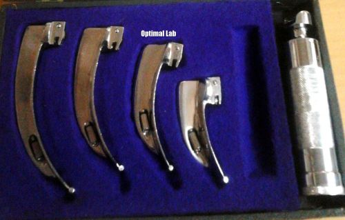 Super Quality Laryngoscope-Set of 4 Blades and 1 Handle