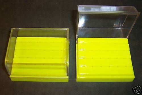 1 set of bur blocks - plastic, each bur holder has 24 slots for sale