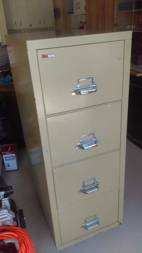 Fire King Fireproof 4 Drawer Letter Size Vertical File Cabinet