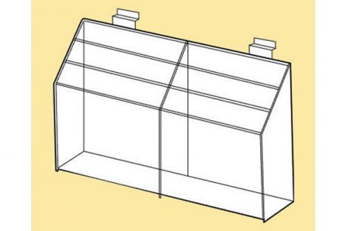 Slatwall Acrylic 3-Tier Brochure Holder - Works With Slat And Slatgrid Panels