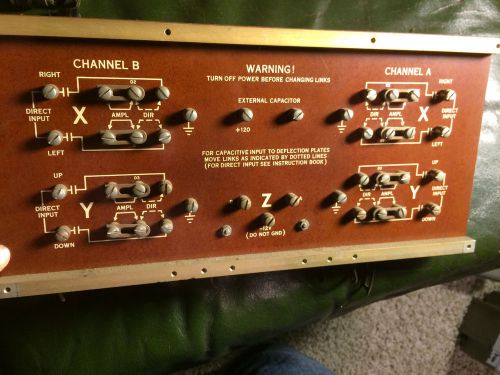 Huge terminal board from vintage oscilloscope for steampunk speaker project for sale