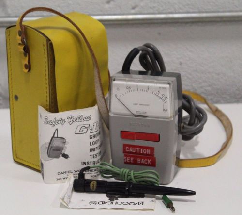 METROHM DANIEL WOODHEAD SAFETY YELLOW GROUND LOOP IMPEDANCE TESTERS W/ CASE 7040