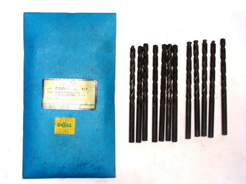 12 NOS DoAll USA #11 HSS Jobbers  HEAVY-DUTY DRILL BITS #D293481