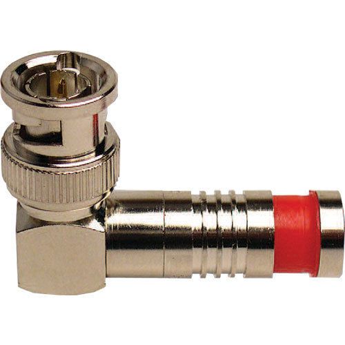 Platinum Tools 18040 BNC RG6 RA Compression Connector, Nickel Plate. 3/Clamshell