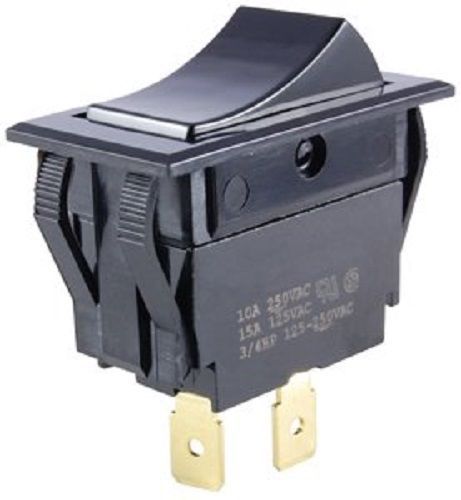 NTE 54-047 On-None-Off Rocker 15A, SPST 1.45&#034; x .83&#034; Mount Switch