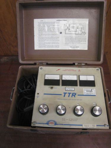 BIDDLE TTR 550005 TRANSFORMER TURN RATIO TEST SET (BROWN) USED #3 FREE SHIPPING