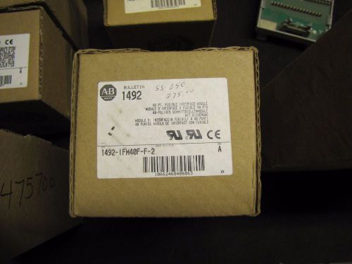 Allen Bradley 1492-IFM40F-F-2 Terminal Block 40 Point Fused Interface Module NIB