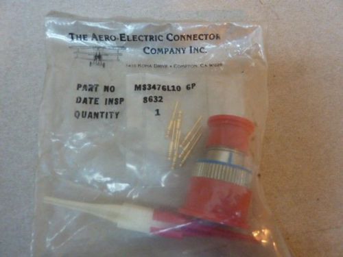 Aero Industrial Connector MS3476L10 6P New #29327