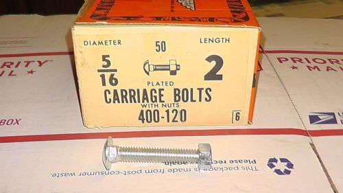 NOS Dorman 5/16&#034;x2&#034; USA made Carriage Bolts