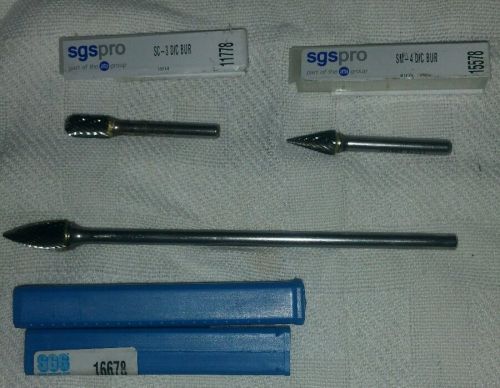 SGS BUR LOT, SGS 16678,SGS11778,SGS15578, 3PCS, USA MADE