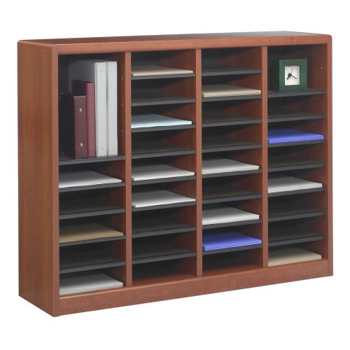 Safco Products Company E-Z Store Wood 32 1/2&#034; Literature Organizer