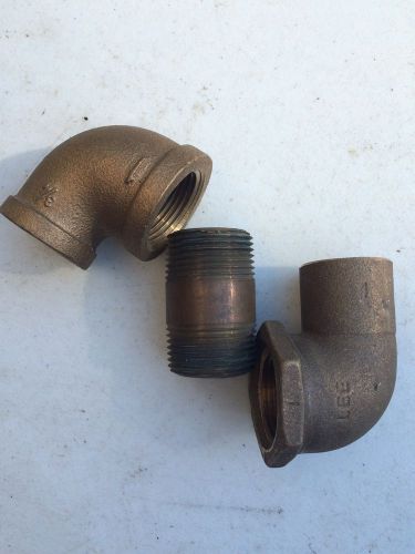 1&#034; brass misc fittings. qty 3 for sale