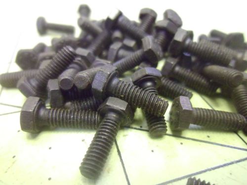 (50) M4-0.70 X 12MM HEX CAP SCREW BOLT CLASS 8.8 BLACK #57972