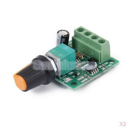 2x DC 1.8V to 12V 2A PWM Adjustable Voltage Regulator Motor Speed Controller