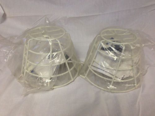 (2) Watch Dog L.E.D.WD-700 White Smoke Wire Detector Guards