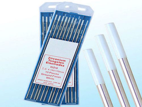 10,1/16&#034;*7&#034;(1.6*175mm),White WZ8,0.8% Zirconiated Tungsten Welding TIG Electrode