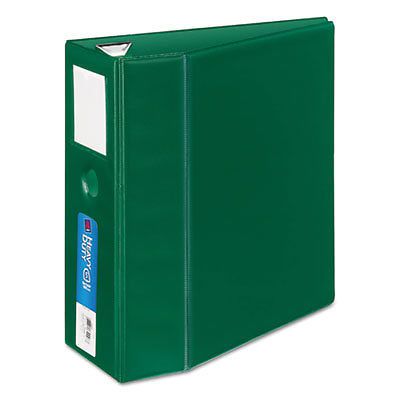 Heavy-Duty Binder with One Touch EZD Rings, 11 x 8 1/2, 5&#034; Capacity, Green 21012