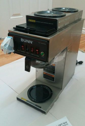 Bunn cwtf15-3 automatic 12 cup coffee brewer with 2 upper and 1 lower warmer for sale