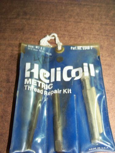 Helicoil metric thread repair kit no. 5546-7 size m7x1 drill size 9/32 nos for sale