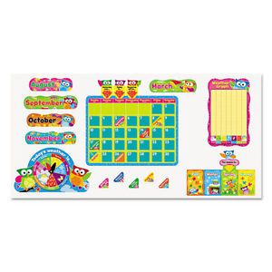 Owl-Stars Calendar Bulletin Board, 17 1/2 x 23 1/4, 100 pieces