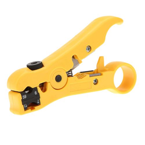 Rotary Coax Coaxial Cable Wire Cutter Stripping Tool RG59 RG6 RG7 RG11 Stripper