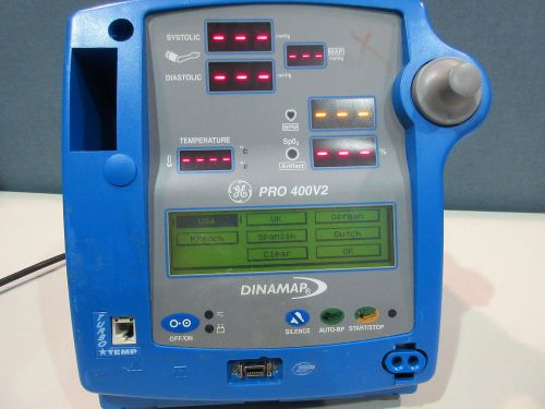 Dinamap ge pro 400v2 patient monitor for sale