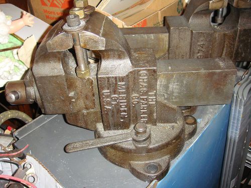 Machinists industrial 4&#034; jaw swivel vise, chas parker 974 for sale