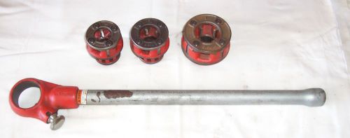 Ridgid 00-R Pipe Threader with 3 Dies... 1/2&#034; 3/4&#034; 1&#034;