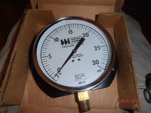 Weiss 4CTA-1 0-30psi HVAC, Refrigeration Pressure Gauge, 1/4&#034; brass