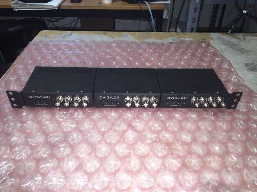 3 x Mounted Avigilon 4-Port H.264 Analog Video Encoder w/ Audio Sup. ENC-4P-H264