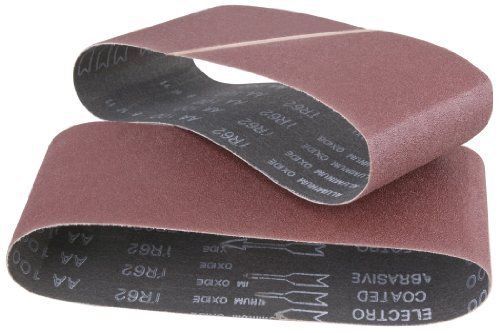 Shop Fox D1243 4&#034; by 24&#034; Aluminum Oxide Belt 80 Grit  2-Pack