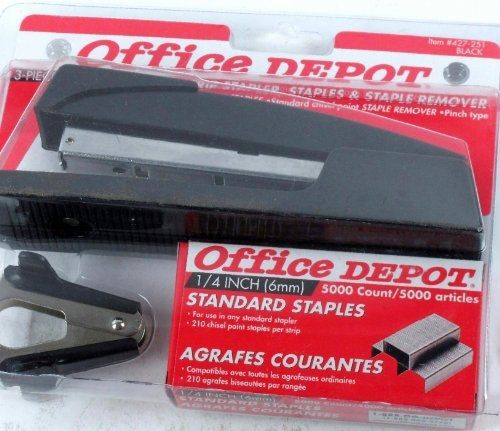 Office Depot OFFICE DEPOT COMBO FULL-STRIP STAPLER, 5000 STAPLES AND STAPLE