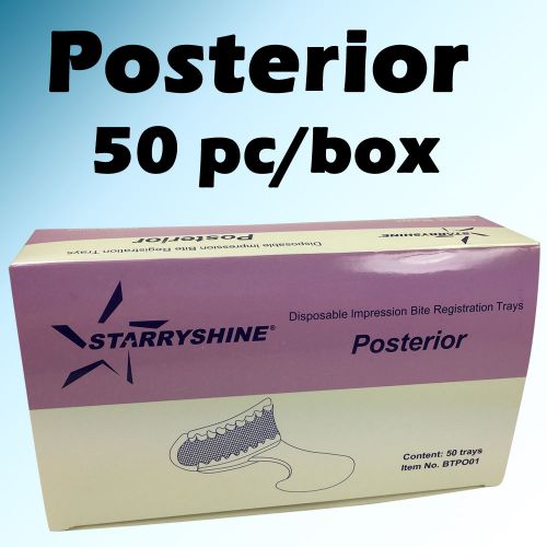 50 PC Posterior Bite Registration Tray Trays Dental Impression Disposable