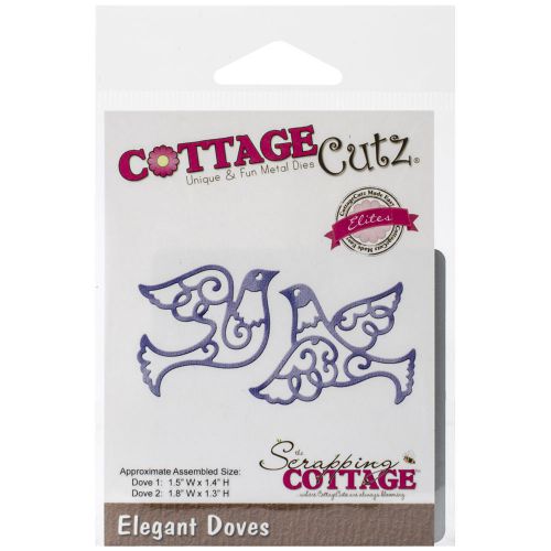 &#034;CottageCutz Elites Die -Elegant Doves 1.5&#034;&#034;X1.4&#034;&#034;, 1.8&#034;&#034;X1.3&#034;&#034;&#034;