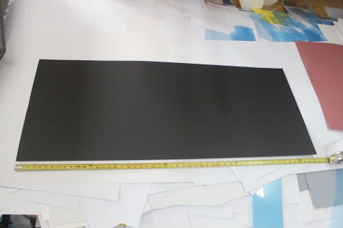 BLACK HIPS STYRENE POLYSTYRENE PLASTIC SHEET .020&#034; THICK 21.5&#034; X  51.5&#034;