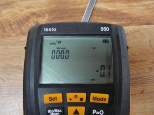 TESTO 550 DIGITAL MANIFOLD HVAC