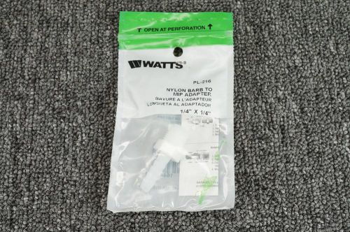 Watts nylon barb to mip adapter pl-216 1/4&#034; x 1/4&#034; for sale