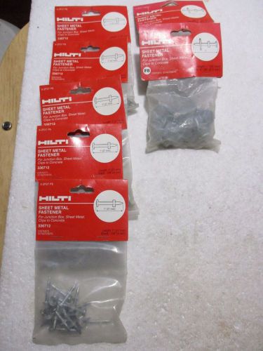 (140) NIP HILTI Sheet Metal F8 Fastener, 7 packs of 20, #X-ZF27 P8, P8S23