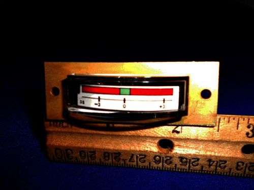 9-1125-019 AUDIO LEVEL METER SIDE METER -3 - +3   2 1/2&#034; LONG NEW OLD STOCK