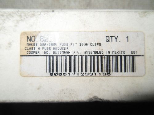 (x6-2) 1 nib cooper bussmann 626 fuse reducer for sale