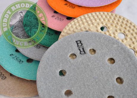 Buddy Rhodes Concrete Countertop Orbital Polishing Pads