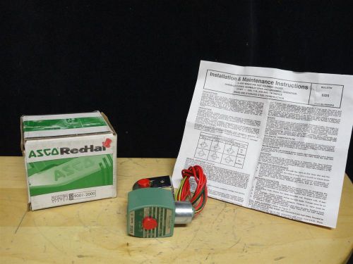 Asco redhat * solenoid valve * pn: 8320g001 * 100 psi * 1/8&#034; * new in box for sale