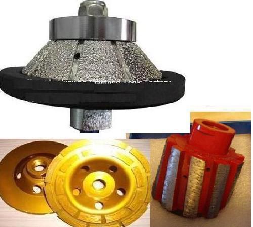 1 1/4 Inch E-Shape Router Bit Granite Concrete 2&#034; Zero Tolerance Drum Coarse Cup