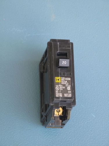 SQUARE D TYPE HOM120  1POLE 20AMP 120/240V CIRCUIT BREAKER , w25