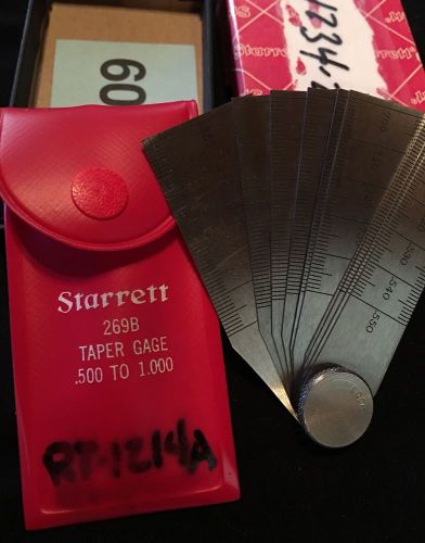 Starrett Taper Gage 269B , RT-1214 , EDP 51291