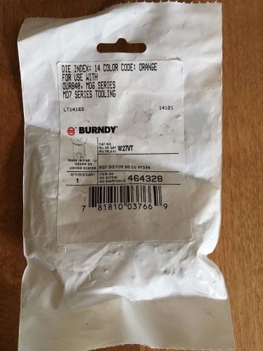 Burndy Type W Crimping Die, W27VT Part# 464328