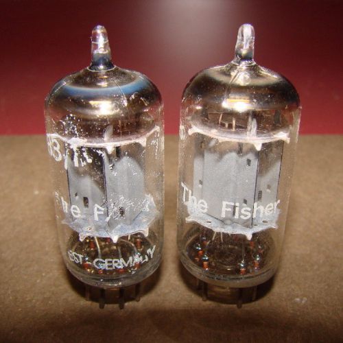 Pair, Telefunken/Fisher ECC83/12AX7 Radio/Audio Amplifier Tubes, West Germany