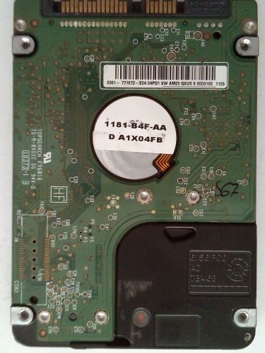 Western Digital WD3200BPVT 320GB PCB Board: 2060-771672-004 REV A 2.5&#034; SATA