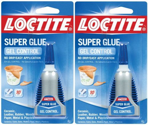 2 new 4g loctite super glue gel control clear no drip leather cork rubber 234790 for sale