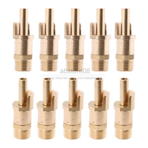 10PCS Copper 1/2&#034; Thread Pig Automatic Nipple Drinker Waterer Feeder